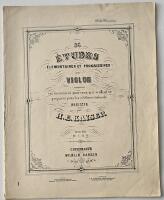 36 &Eacute;tudes &eacute;l&eacute;mentaires et progressives pour violon, op. 20 h&auml;fte 3