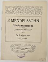 Hochzeitsmarsch &ndash; aus der Musik zum "Sommernachtstraum" Op. 61, f&uuml;r Orgel