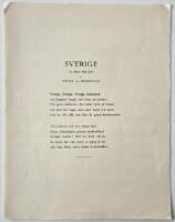 Sverige, ur dikten "Ett folk"