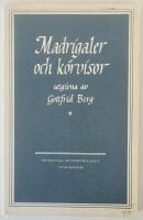 Madrigaler och k&ouml;rvisor &ndash; fr&aring;n sextonde och sjuttonde &aring;rhundradena