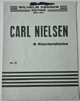 5 Klavierst&uuml;cke Op. 3