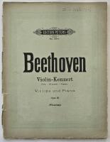 Violin-Konzert D dur, Violine und Piano, Opus 61 [Wilhemj]