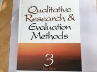 Qualitative research and evaluation methods