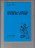 PROBLEM OCH EXEMPEL I NUMERISKA METODER