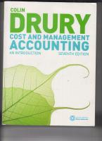 COST AND MANAGEMENT ACCOUNTING