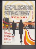 EXPLORING STRATEGY TEXT & CASES NINTH EDITION