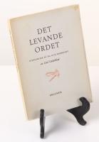Det levande ordet. Synpunkter p&aring; tal och talekonst