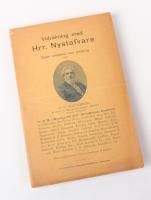 Vidr&auml;kning med Hrr. Nystafvare. &Ouml;ppet s&auml;ndebref med utmaning