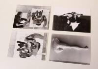 2 m&aring;lare / 3 skulpt&ouml;rer. Lage Lindell, Alvar Jansson - Bror Marklund, P O Ultvedt, Einar H&ouml;ste. Konsthallen 11 juni - 26 sept 1976