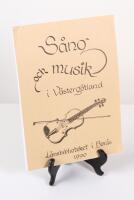 S&aring;ng och musik i V&auml;sterg&ouml;tland. F&ouml;rteckning &ouml;ver litteratur och av-media: grammofonskivor, kassetter och videokassetter: Ett urval