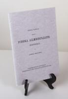 N&aring;gra tankar r&ouml;rande svenska allmogespr&aring;kets ordf&ouml;rr&aring;d