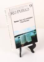 Res Publica nr 9. Tema: Text och verklighet - Paul Recoeur