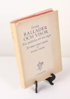 Svenska ballader och visor fr&aring;n medeltiden till v&aring;ra dagar. F&ouml;r visans v&auml;nner samlade.