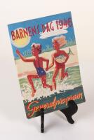 Barnens dag 1946. Generalprogram f&ouml;r barnens dag i Bor&aring;s den 15-19 maj 1946.