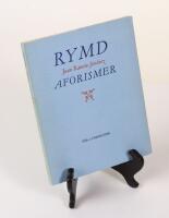 Rymd. Aforismer