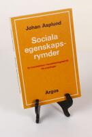 Sociala egenskapsrymder. En introduktion i formaiseringsteknik f&ouml;r sociologer