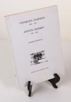 Charles Darwin 1809-1882/Anton Dohrn 1840-1909. Correspondence