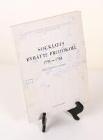 Socklots byr&auml;tts protokoll 1751-1761.