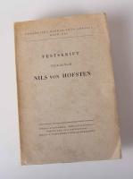 Festskrift till&auml;gnad Nils von Hofsten