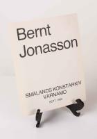 Bernt Jonasson. Smålands konstarkiv Värnamo. Sept. 1986