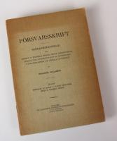 F&ouml;rsvarsskrift. Rananm&auml;rkningar till docent G. Rydbergs besv&auml;r &ouml;fver konsistoriets f&ouml;rlsag till &aring;terbes&auml;ttande af professuren i romanska sp&aring;rk vid Uppsala universitet