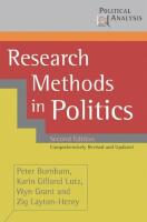 Research methods in politics
