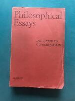 Philosophical Essays Dedicated to Gunnar Aspelin on the Occasion of his Sixty-fifth Birthday the 23rd of September 1963