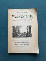 Vi l&auml;ser lyrik fr&aring;n Ferlin till Sj&ouml;din