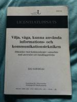 Vilja, v&aring;ga, kunna anv&auml;nda informations- och kommunikationstekniken: M&auml;nniskor med funktionshinder i samarbete med universitet och handikappr&ouml;relse
