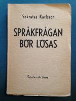 Språkfrågan bör lösas