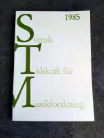 Svensk Tidskrift f&ouml;r Musikforskning