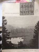Bygd och natur nr. 1 1954