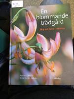 En blommande tr&auml;dg&aring;rd, f&auml;rg och form i rabatten