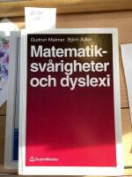 Matematiksv&aring;riheter och dyslexi