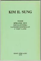 Teser r&ouml;rande den socialistiska landsbygdsfr&aring;gan i v&aring;rt land 