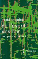 De l'esprit des lois 