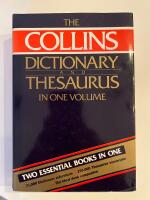 The new Collins dictionary and thesaurus in one volume