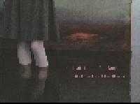 Portr&auml;tt i ett m&aring;lat landskap