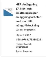 MER anl&auml;ggning 17 - m&auml;t- och ers&auml;ttningsregler - anl&auml;ggningsarbeten med mall till m&auml;ngdf&ouml;rteckning