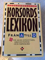 Korsordslexikon fr&aring;n A-&Ouml;
