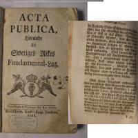 Acta publica h&ouml;rande til Sweriges Rikes Fundamental-lag