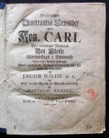 Det s&aring; kallade Oinskr&auml;nkta Enw&auml;ldet Som Kon. Carl Efter wedertagit Namnetal Den Ellofte Glorw&ouml;rdigst i &Aring;minnelse Anno 1680 wordit opdragit Emot ogrundade Rychten f&ouml;rswaradt och i sitt retta lius framst&auml;ldt af Jacob Wilde H. R. Och Utaf Latinska Spr&aring;ket p&aring; Swenska &ouml;fwersatt Af Matthias Benzel. Stockholm Tryckt uti Historiographi Regni Tryckeri. Anno 1742.