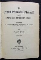 Die Technik der modernen Kosmetik und die Herstellung kosmetischer Mittel. Handbuch der kosmetischen Materiakunde, der Fabrikation und rationellen Berwendung kosmetischer Pr&auml;parate 