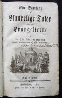 Nye Samling af Aandelige Taler over alle Evangelierne af Christian Bastholm. Anden Deel. 