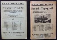 Svensk Topografi. Katalog Nr 300 och 360.