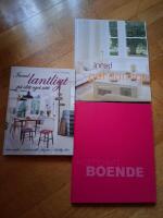 3 b&ouml;cker; Inred lantligt p&aring; ditt eget s&auml;tt, Komplett boende samt Inred personligt