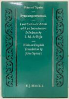 SYNCATEGOREUMATA. FIRST CRITICAL EDITION WITH AN INTRODUCTION