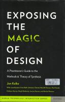 Exposing the magic of design - a practitioner's guide to the methods and theory of synthesis