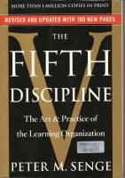 The fifth discipline - the art and practice of the learning organization