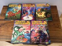 Cirkusdeckarna och medeltidsmysteriet/ Cirkusdeckarna  och schlagermysteriet/ Cirkusdeckarna  och sp&ouml;kmysteriet/  Cirkusdeckarna och monstermysteriet/ Cirkusdeckarna  och shoppingmysteriet